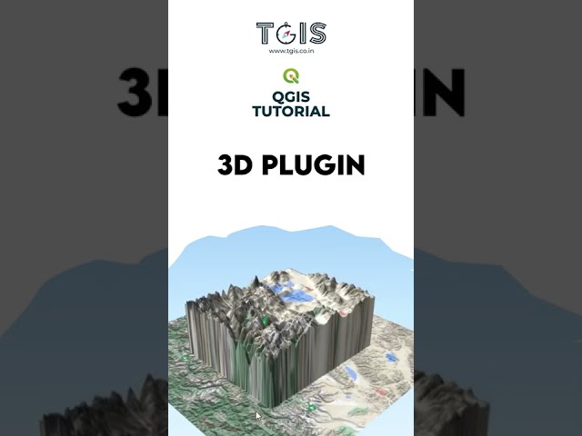 QGIS tutorial | 1 | 3D Plugins | Contact for Mapping Services |TGIS, Ahmedabad