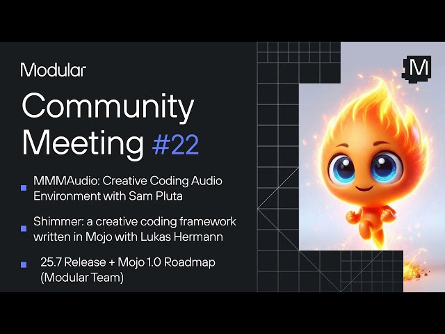 November 2025 Community Meeting: 25.7 Release & Mojo 1.0 Roadmap
