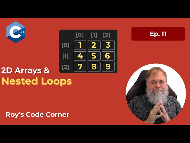 C++ Multidimensional Arrays & Nested Loops Explained for Beginners