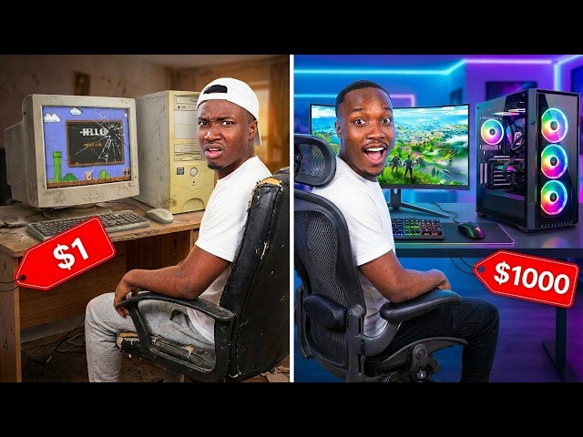 $1 vs $1000 Gaming Setup!