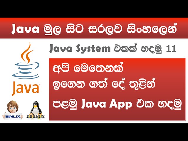 Sinhala Java with Netbeans Lesson 11 by Chanux