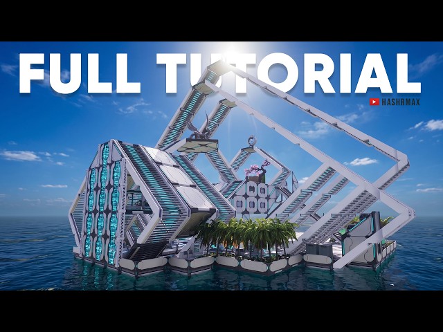 How to Build an EPIC Futuristic Water Base in Palworld | Full Tutorial  #Palworld
