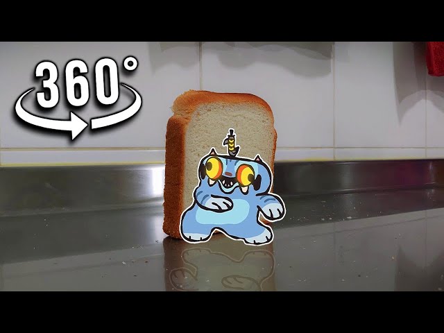 Toast falling over Derpy Tiger Dancing (KPop Demon Hunters) | 360° VR