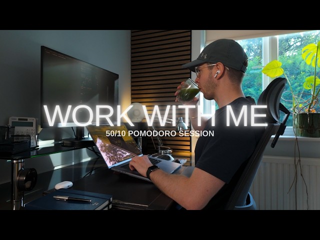 Work With Me | Structured 2 Hour Pomodoro Focus Session for Work Study & Trading | 50/10 Timer