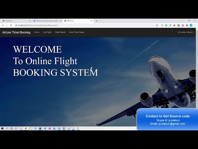 Airline Reservation System Project in java with source code and project report