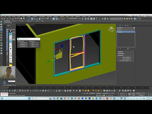 004_3Ds Max tutorial Modeling living Room