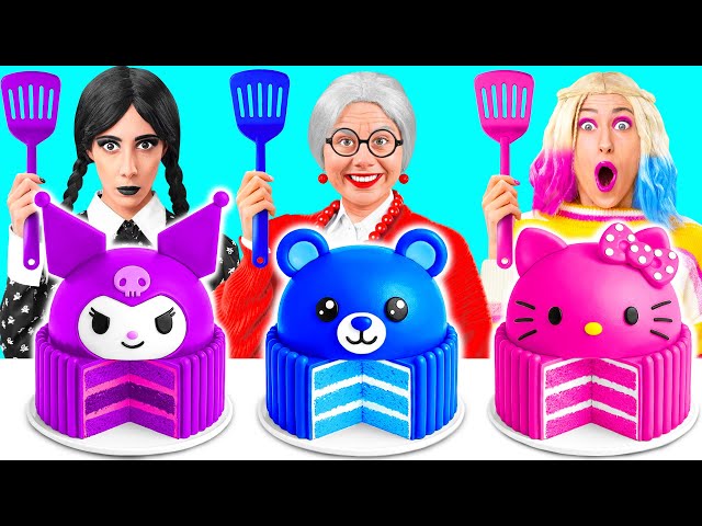 Wednesday vs Grandma Cooking Challenge | Awesome Hacks and Recipes by Fun Teen