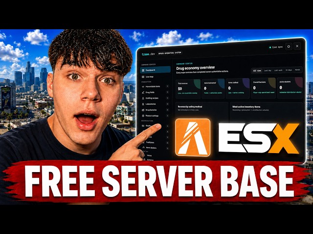 How To Make a FiveM Server With My FREE Custom ESX Base (2026)