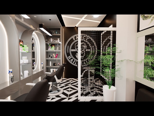 Luxury Salon Interior Design Walkthrough | 3D Architecture Visualization