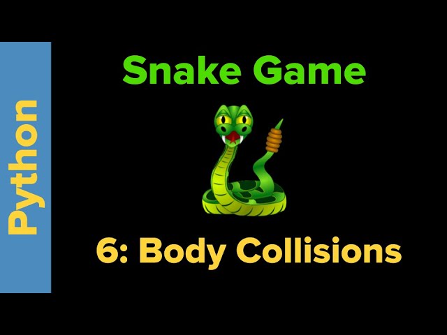 Python Game Programming Tutorial: Snake Game Part 6