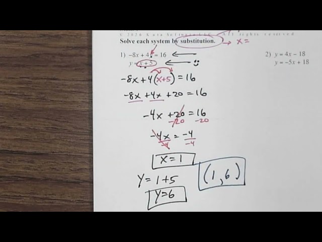 7-2 Substitution Method