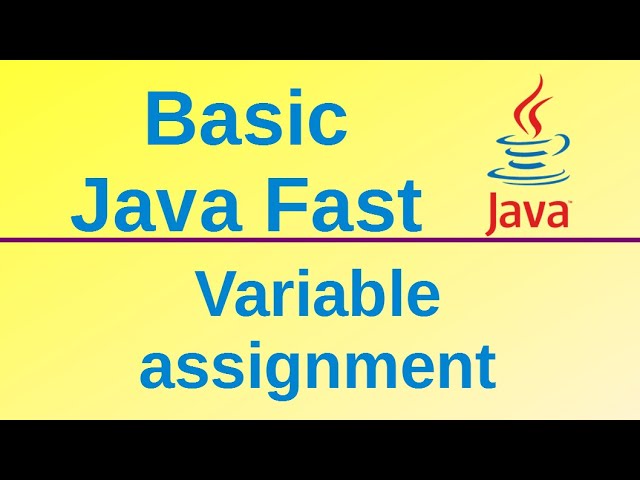 Variable assignment - Basic Java Fast (4)