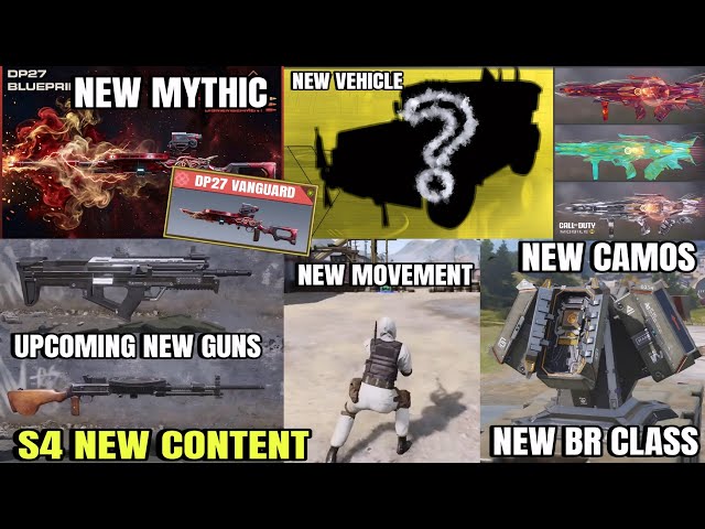 Codm Season 4 Leaks|New Mythic DP27 Weapon|New Dmz Boss & Map|New BR Class|New Vehicle LeaksCodm2026
