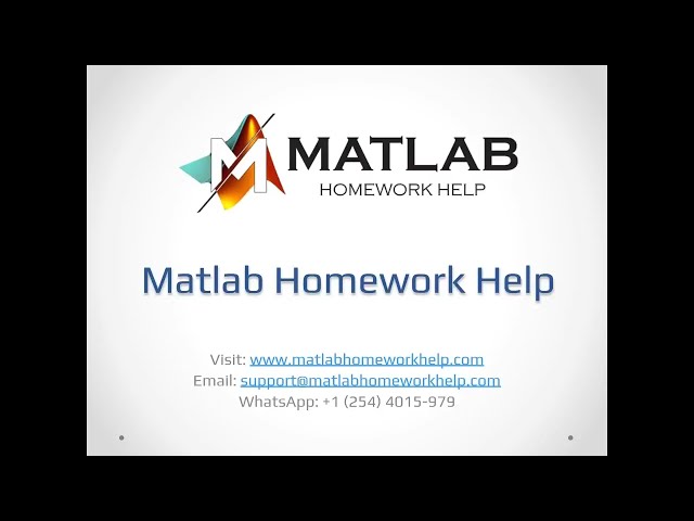 Matlab Homework Help