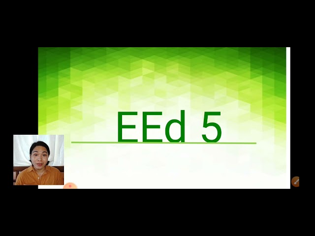 Orientation (EEd 5- Teaching Science in the Intermediate Grades)