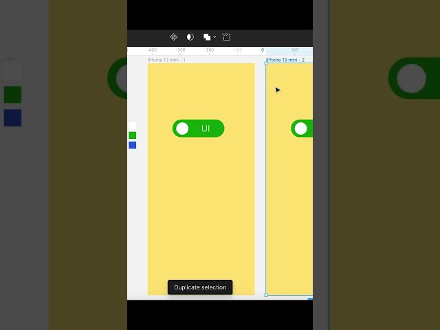 How to Create Toggle button in Figma #toggle #shorts #viral