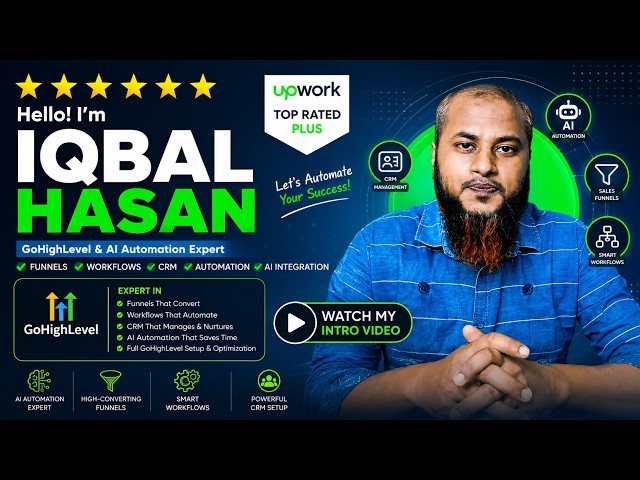 GoHighLevel Expert | Funnels, Workflows, CRM & AI Automation