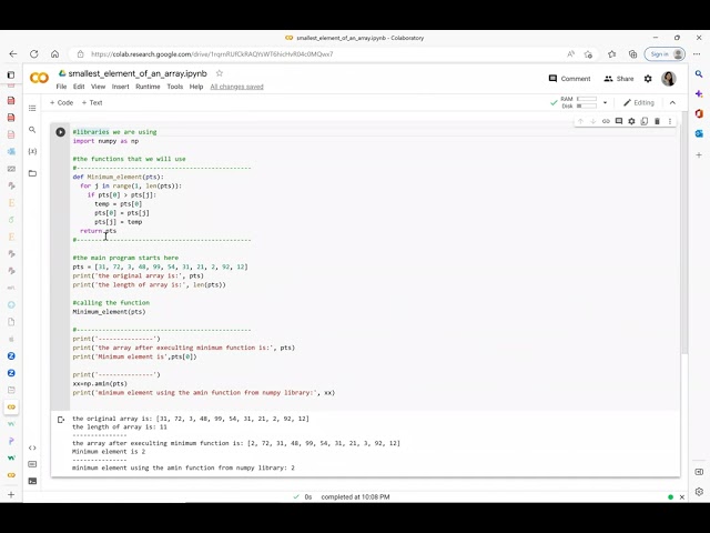 High School- Part 1 (b)- Python:  Sorting Algorithms