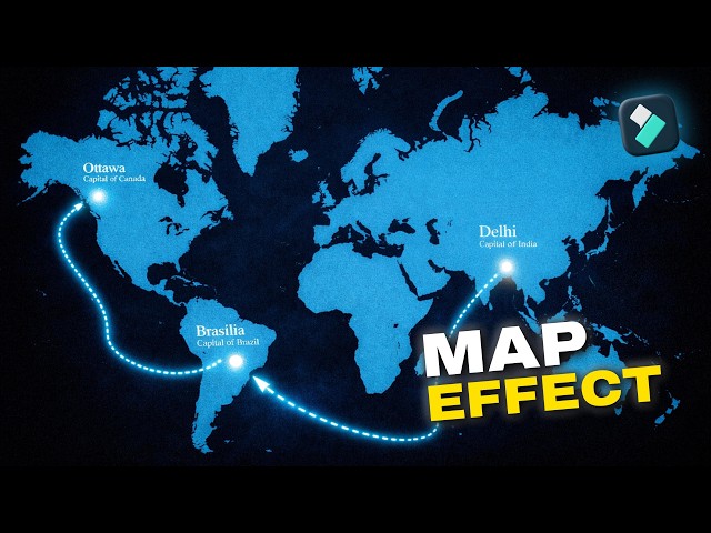 Cinematic Documentary Map Animation in Filmora | Travel Route Effect Tutorial