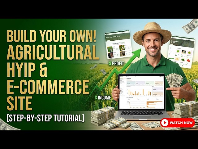 Free Agriculture Investment Script 2026 | Launch HYIP E-Commerce Site | Full Source Code