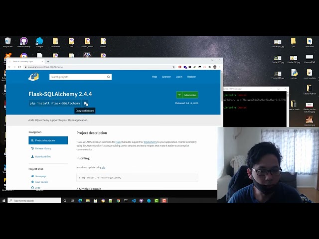 How to install Flask SQLAlchemy