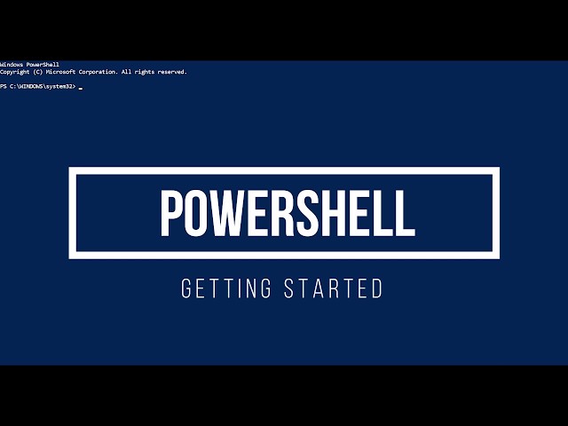 01 Powershell Basics