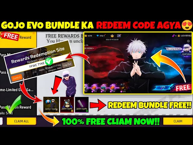 FREE FIRE REDEEM CODE TODAY 18 JANUARY |FF REWARDS REDEEM CODE | FF REDEEM CODE TODAY 18 JANUARY