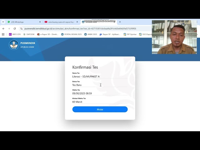TOTORIAL CARA MELAKSANAKAN ANBK