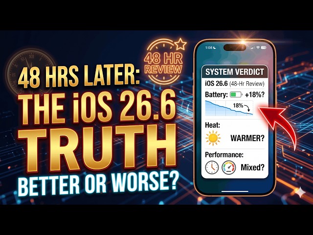 iOS 26.6 Beta 1 After ALMOST A Week– Battery & Performance Tested!