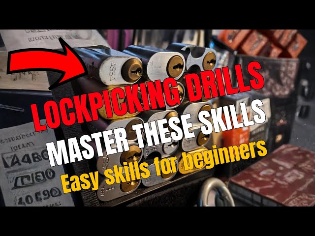 Lockpicking Drills. Easy drills for beginners to learn fundamentals. 