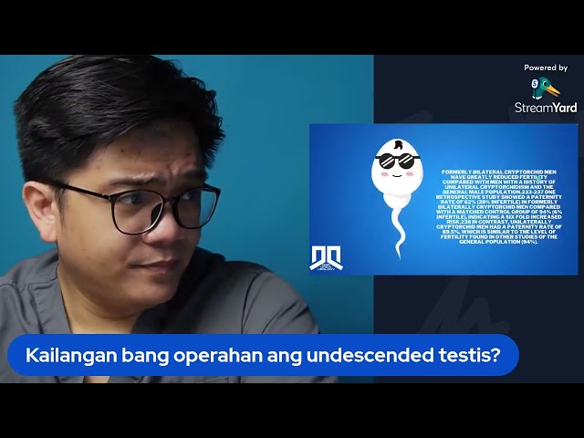 Pag may undescended testis, kailangan bang operahan? | Doc Drew Urologist