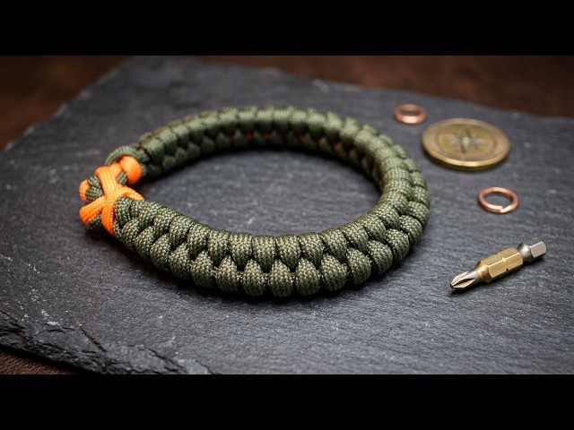 A very easy and unique paracord bracelet—the "jingle bell" knot