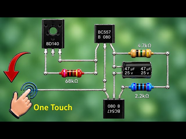 One Touch Smart Delay Timer Circuit | Easy Electronics Projects for Beginners