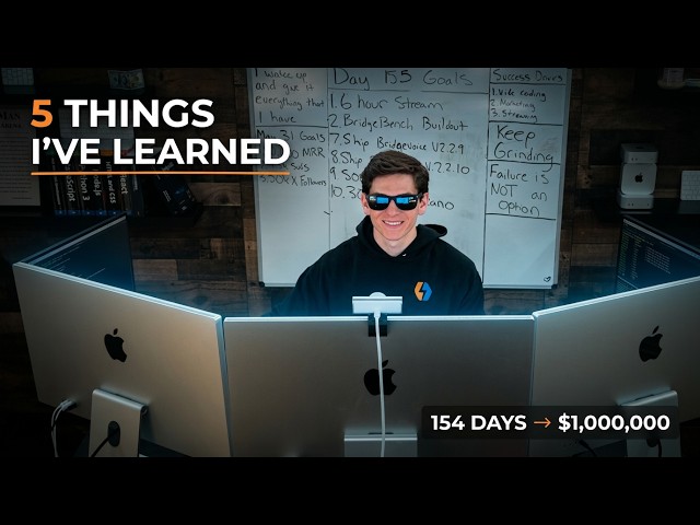 5 Things I've Learned After 154 Days Of Vibe Coding An App Until I Make $1,000,000