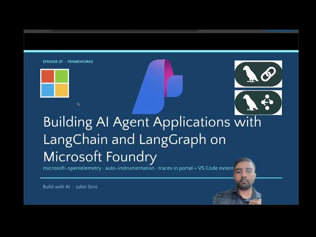 [Live Coding] Building AI Agent Applications with LangChain and LangGraph on Microsoft Foundry
