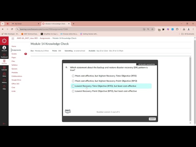 Module 14 Knowledge Check