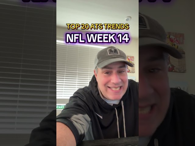 Top 20 ATS Betting Trends NFL Football Week 14!