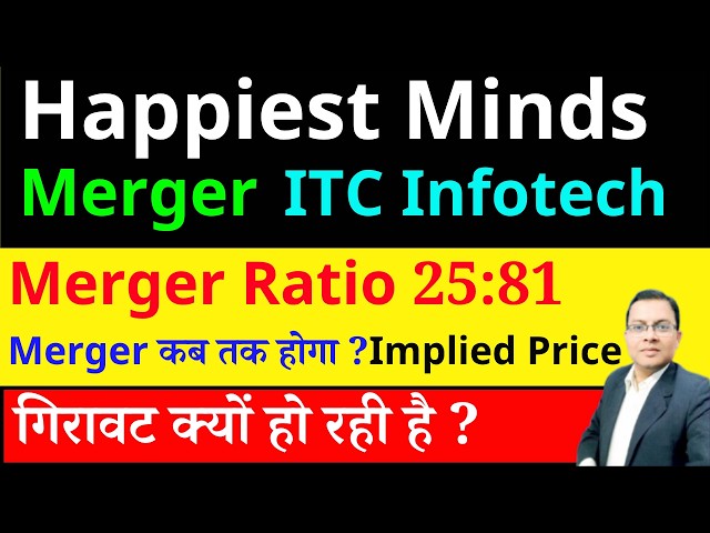 Happiest Minds Merger with ITC Infotech I Happiest minds share CRASH Reasons I HAPPSTMNDS share