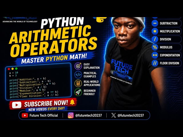 Python for Beginners #6: Arithmetic Operators