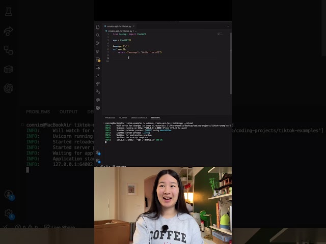 Creating an API in under 1 minute (2 different types of endpoints) BEGINNER FRIENDLY #coding
