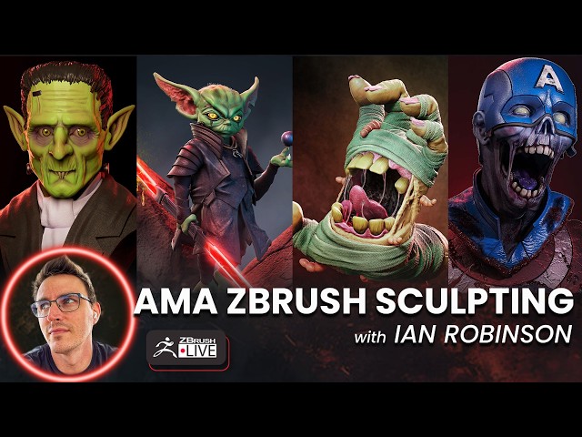 AMA ZBrush Sculpting with Ian Robinson - Fan Art is Fun