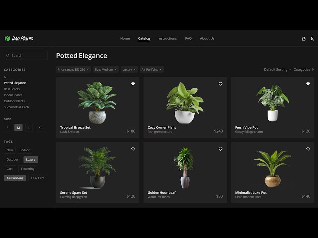 Build a Modern Plant Shop Website | HTML & CSS Tutorial (Dark Mode UI)