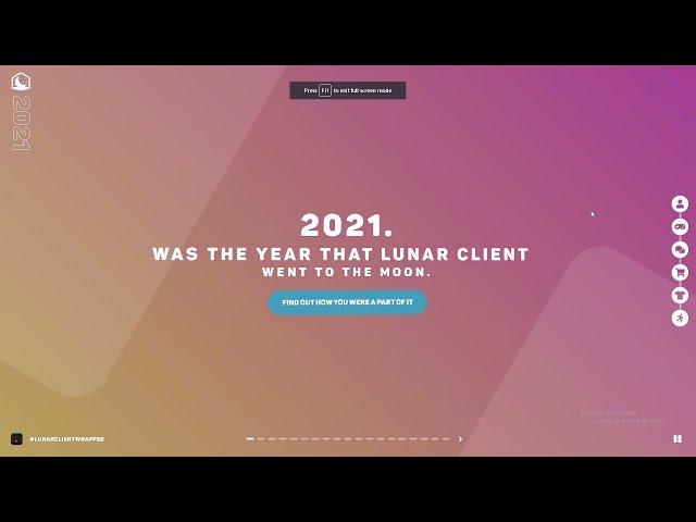 My Lunar Client Wrapped 2021