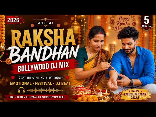 ❤️ राखी का ये धागा, रिश्तों की पहचान ❤️ | Raksha Bandhan 2026 | Bollywood DJ Mix.🪔#BollywoodDJMix.