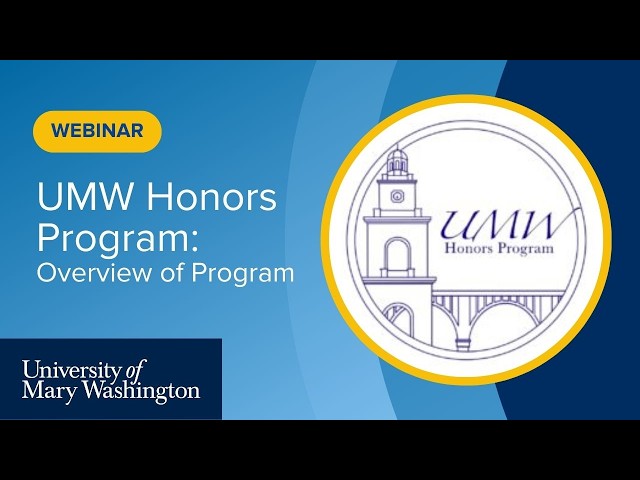 Honors Program Webinar