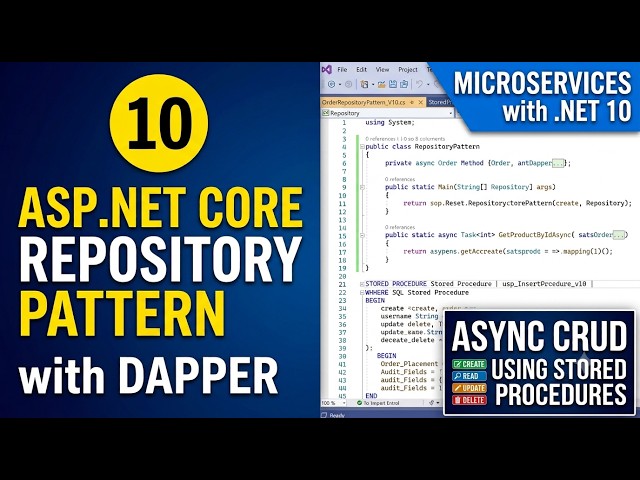 10. Get List with Pagination Using Stored Procedure | SQL Server - Dapper | Microservices - (Hindi)