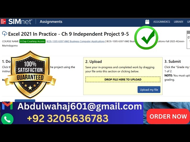 Excel 2021 In Practice - Ch 9 Independent Project 9-5 #exceindependentproject9_5