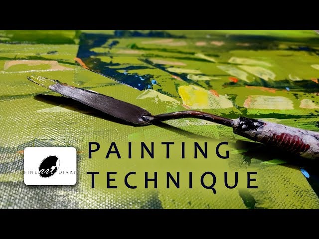 Abstract Landscape Painting Technique / Abstract Landscape 5 / Painting Tutorial