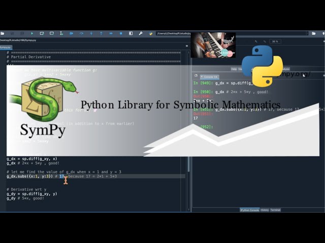 #Python | SymPy, Python Library for Symbolic Mathematics | #SymPy #differentiation #derivative