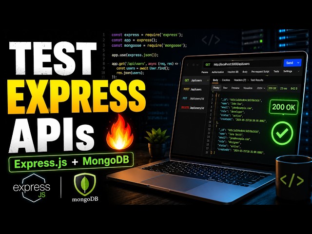 Express.js APIs Testing with MongoDB & Postman | REST API Testing Tutorial